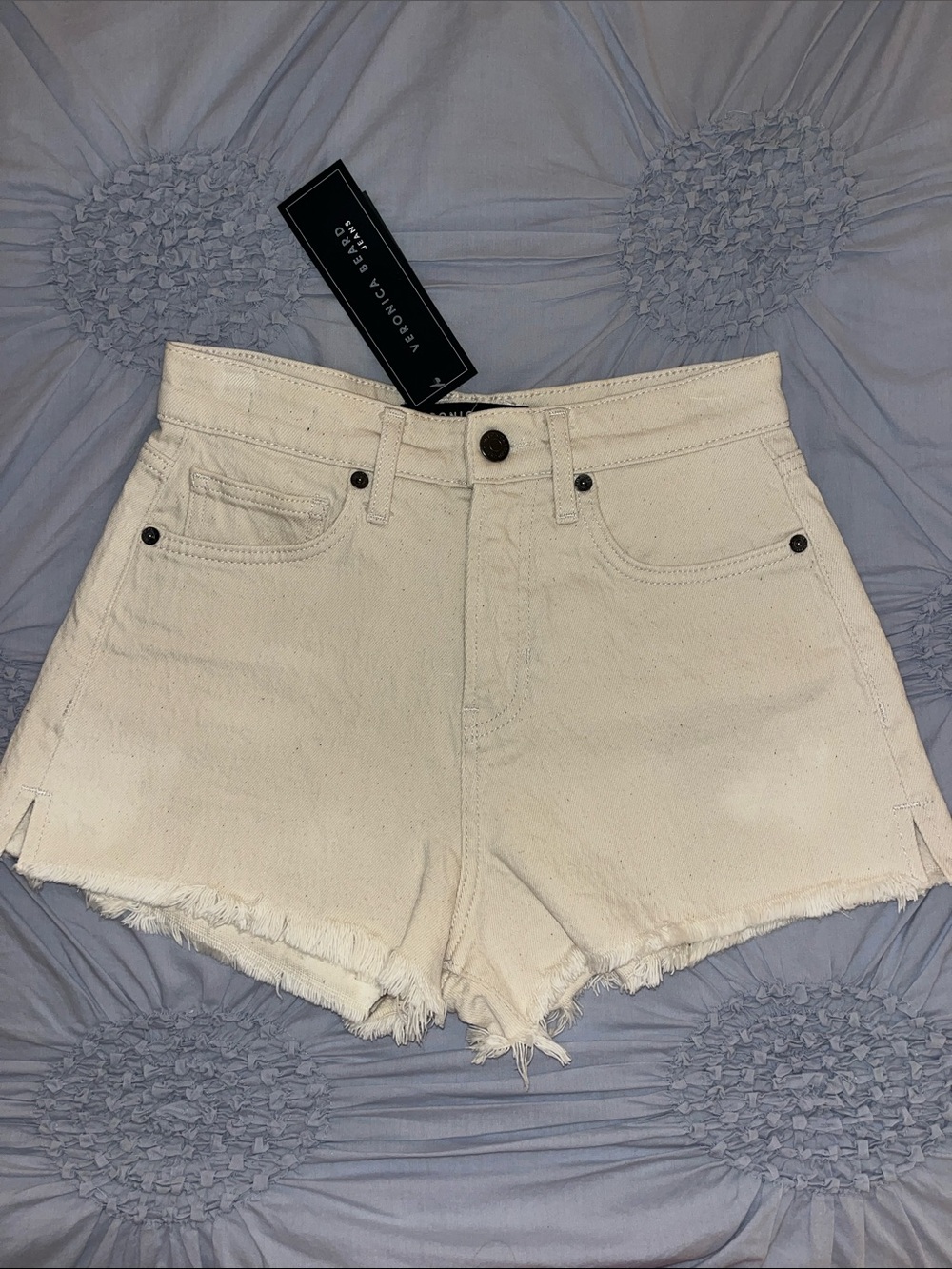 Veronica Beard Raw Hem Denim Shorts - NEW!